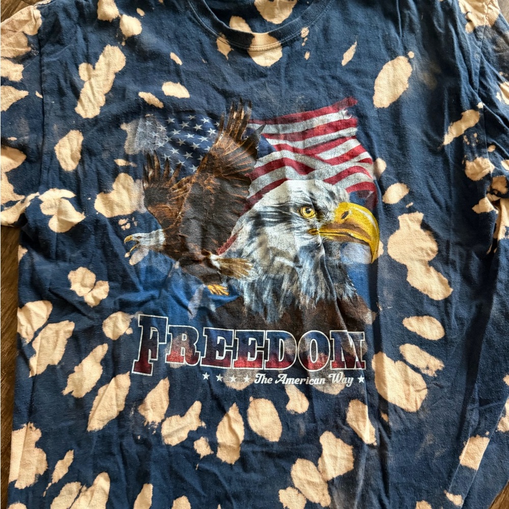 Freedom Eagle Graphic T-Shirt - Blue